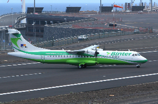 Uno de los ATR de Binter Canarias