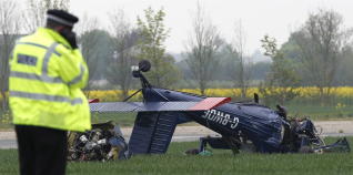 Imagen de un accidente aéreo