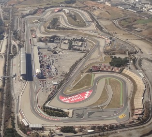 Vista aérea del Circuit de Cataluña de F1