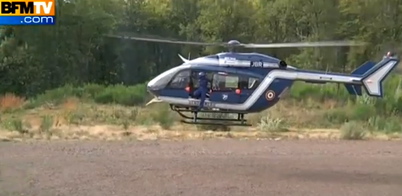 Un helicóptero en la zona del accidente / Foto: Vídeo publicado en YouTube
