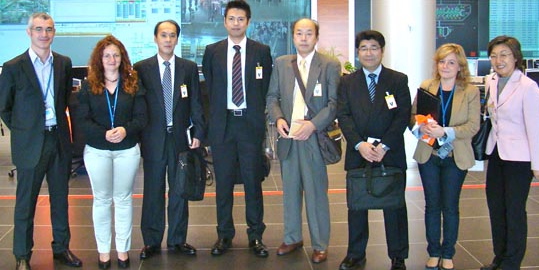 Representantes del aeropuerto Tokyo-Narita