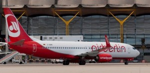 Boeing 737 de Air Berlin, en Madrid-Barajas