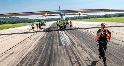 El Solar Impulse en lel aeropuerto de Cincinnati / Foto: Solar Impulse