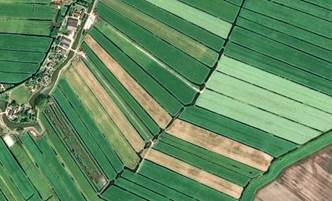 Parcelas agrícolas de los Países Bajos, captadas por Pléiades el 27-5-2013