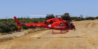 Helicóptero operado por Inaer / Foto: Gobierno de Aragón