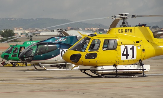 El Aeropuerto de Sabadell acoge empresas operadoras de helicópteros y los que utiliza la Generalitat / Foto: JFG