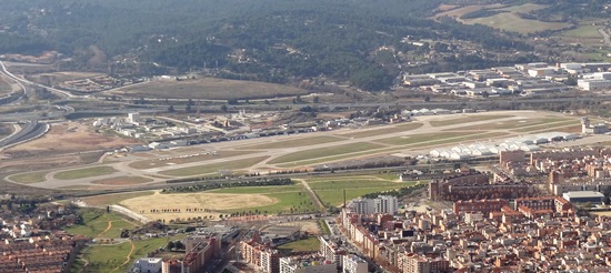 Imagen aérea del Aeropuerto de Sabadell / Foto: JFG
