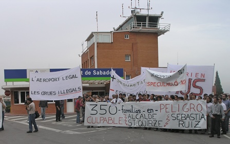 El Aeropuerto de Sabadell estuvo injustificadamente 21 días cerrado al tráfico aéreo
