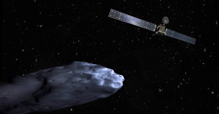 Imagen virtual de la sonda Rosetta
