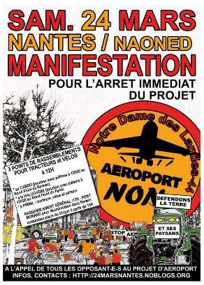 Uno de los carteles que se editaron para anunciar la manifestación