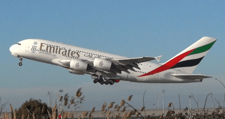 Despegue hoy del A380 de Barcelona con destino a Dubai