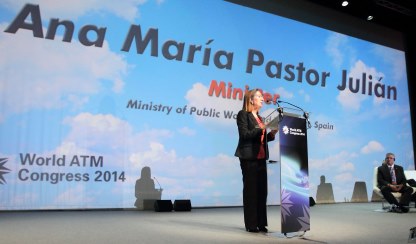 Ana Pastor, durante su intervención / Foto: Ministerio de Fomento