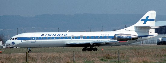 Caravelle de Finnair, fotografiado en 1976 / Foto: Wikipedia