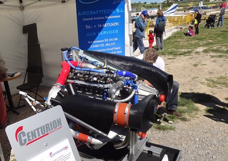 Motor diesel Centurion, expuesto en la edición de 2013 de Aerosport