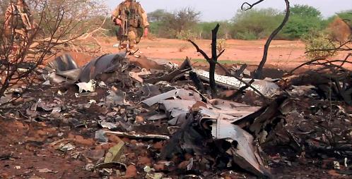 Los restos del MD83 de Swiftair revelan que impactó contra el terreno a gran velocidad