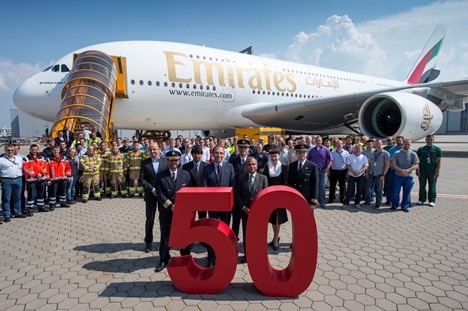 El avión se ha entregado hoy en Toulouse (Francia) / Foto: Emirates