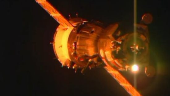 Aproximación de la nave Soyuz a la Estación Espacial / ESA