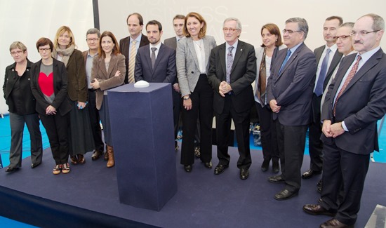 Responsables de las instituciones impulsoras del ESA BIC Barcelona