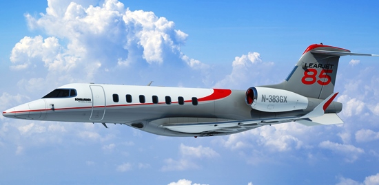 Imagen virtual del Learjet 85