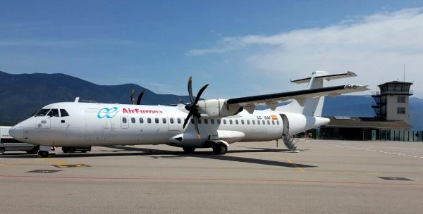 ATR 72-500 de Air Europa operado por SwiftAir, hoy en Andorra-La Seu
