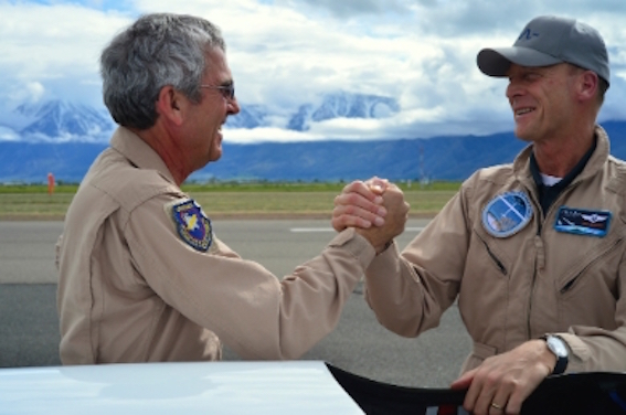 Jim Payne, jefe de pilotos de la misión Perlan 2, y 