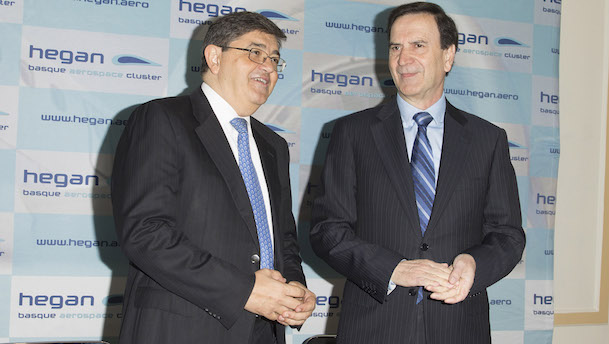 Iñaki Lopez Gandásegui y José Juez, presidente y director gerente de HEGAN