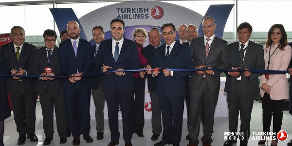Ceremonia de la llegada de Turkish Airlines a Panamá
