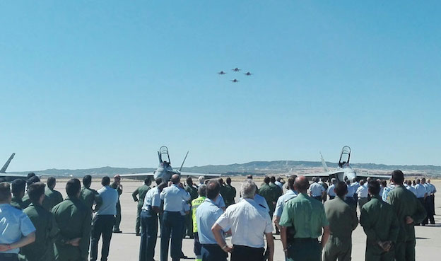 Conmemoración de los 30 años de la llegada de los F-18 al Ejército del Aire en la Base Aérea de Zaragoza / Ministerio de Defensa