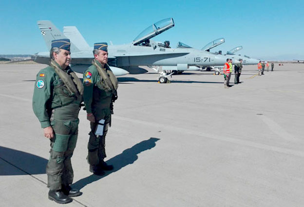 Conmemoración de los 30 años de la llegada de los F-18 al Ejército del Aire en la Base Aérea de Zaragoza / Ministerio de Defensa