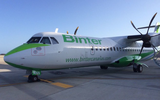 El nuevo ATR 72-600 de la compañía / @BinterCanarias