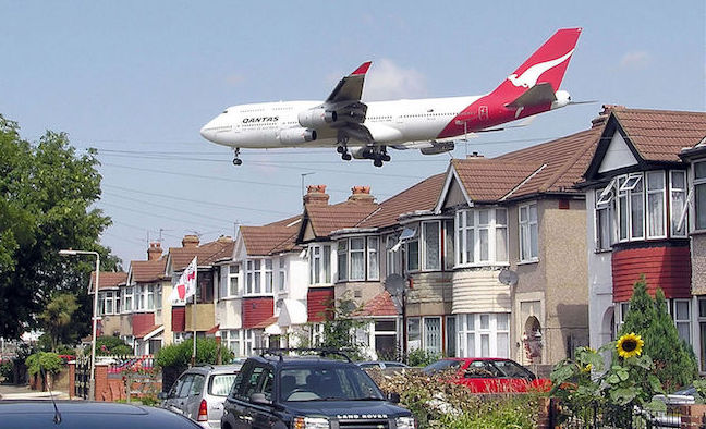 Aproximación a Heathrow de un avión de Qantas / Wikipedia