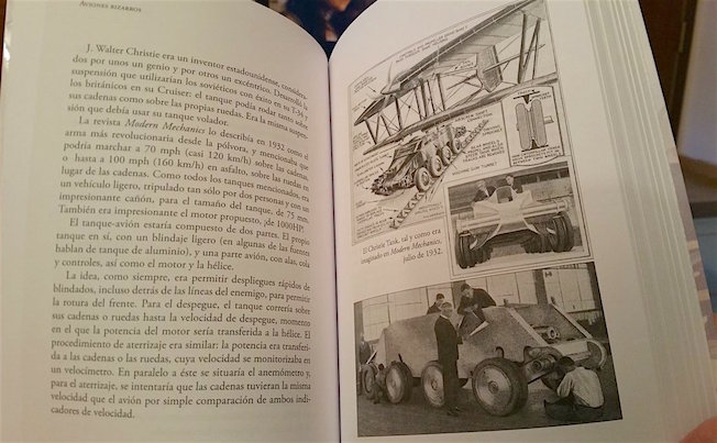 Páginas del libro 'Aviones bizarros'